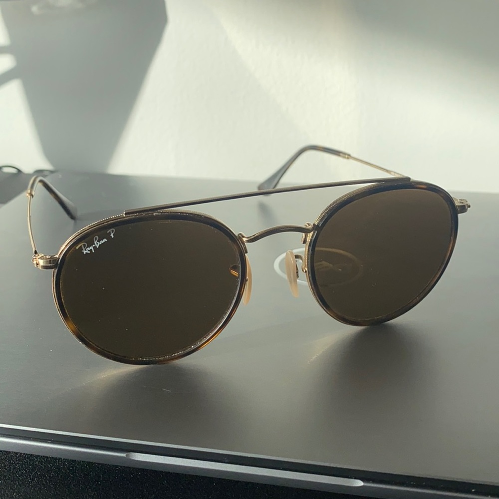 Ray Ban - round double bridge sunglasses